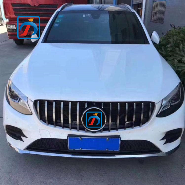 جديد C63 C63S AMG Silver C Class Grill W205 GTR لشبكة مرسيدس بنز الأمامية