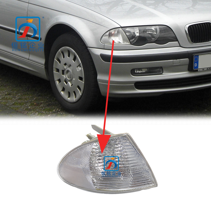 E46 White Front Corner Light Turn Indicator for BMW 3 Series E46 1999-2001 Year