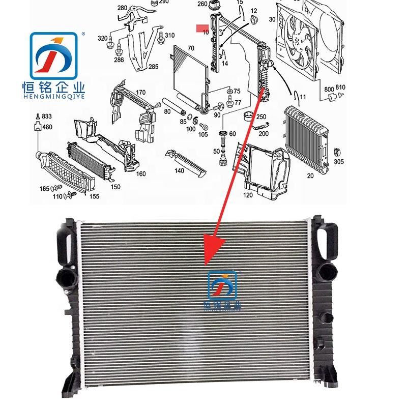 Car Part Radiator Water Cooler for E Class W211 E320 E350 E500 2115002302