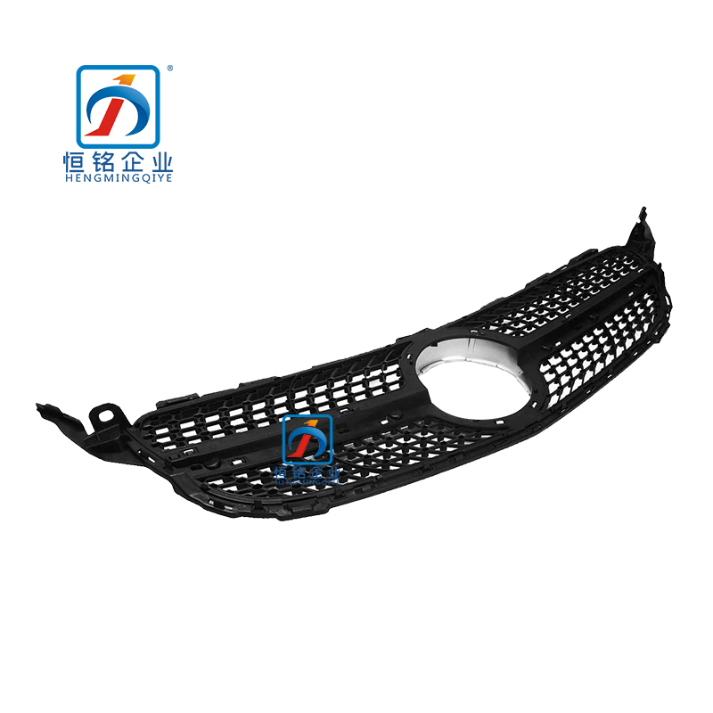 Front Black Grille with Glass emblem for W205 C CLASS 205 888 1260