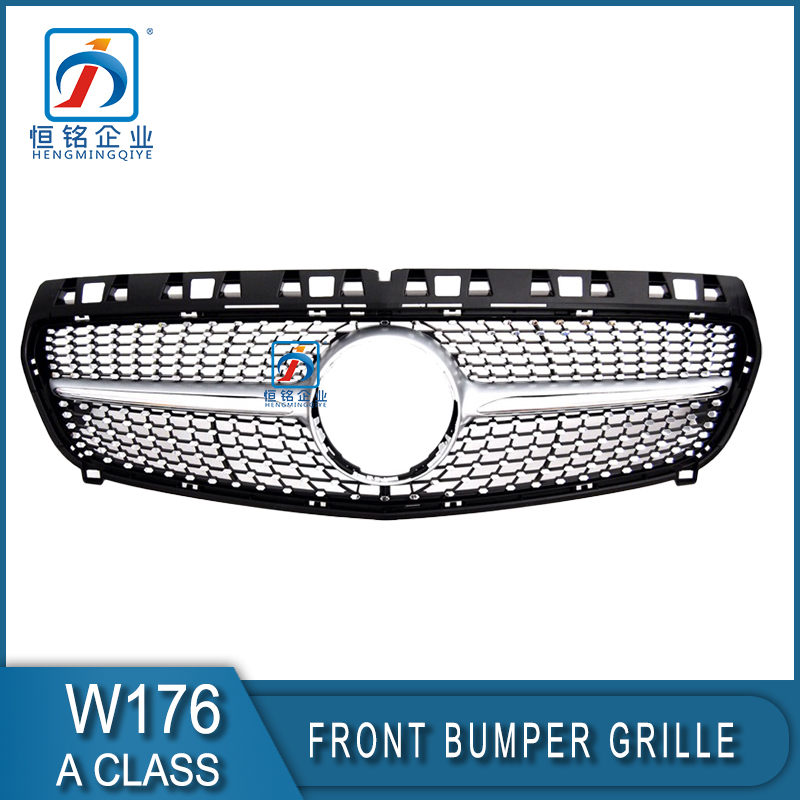 Black Fashion AMG Grille Front Diamond Grill for A class W176