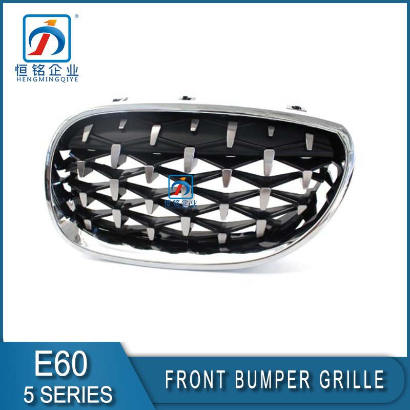 Wholesale Durable Semi-Chrome Grille Front Bumper Kidney BMW 5 Series E60 E61 511370657012 Grill