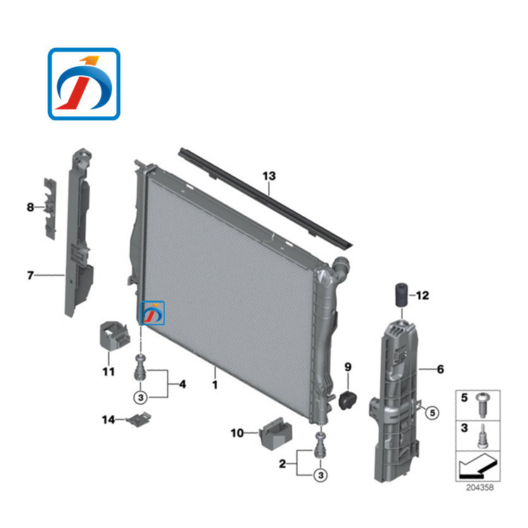 High-End 1 SERIES E87 Cooling Radiator 17117559273