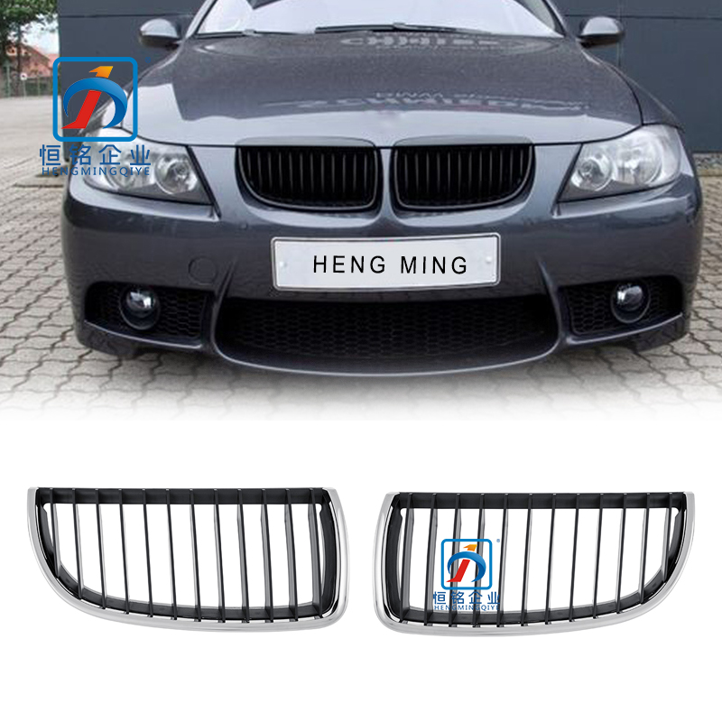 One Slat Matte Black Kidney E90 front grille For BMW 3 series E90 51137120009