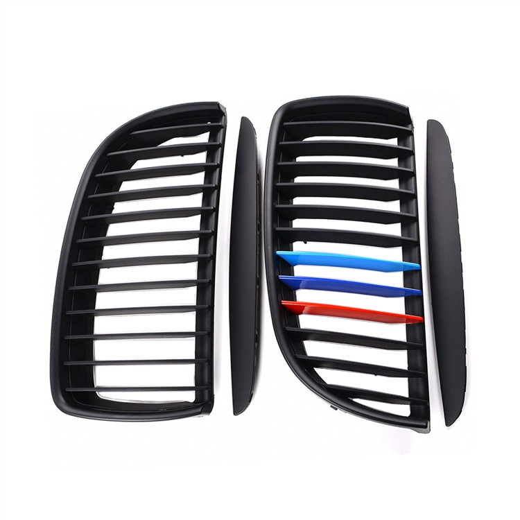 One Slat Matte Black Kidney E90 front grille For BMW 3 series E90 E91