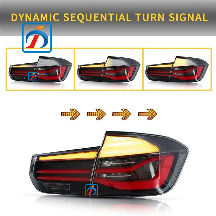 Black Turn Signal Assembly Refit 3 Series F35 F30 LED Rear Tail Lights