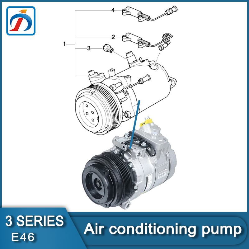 AC E46 Air Conditioning Compressor For 3 Series E46 316i 318i 323i