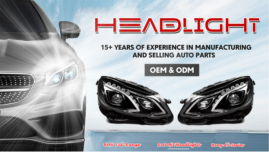 2008-2014 C Class W166 Headlight ML 12-16 Refit Clear 1668205459 Car Head lamp Led Light Headlamp Bulb