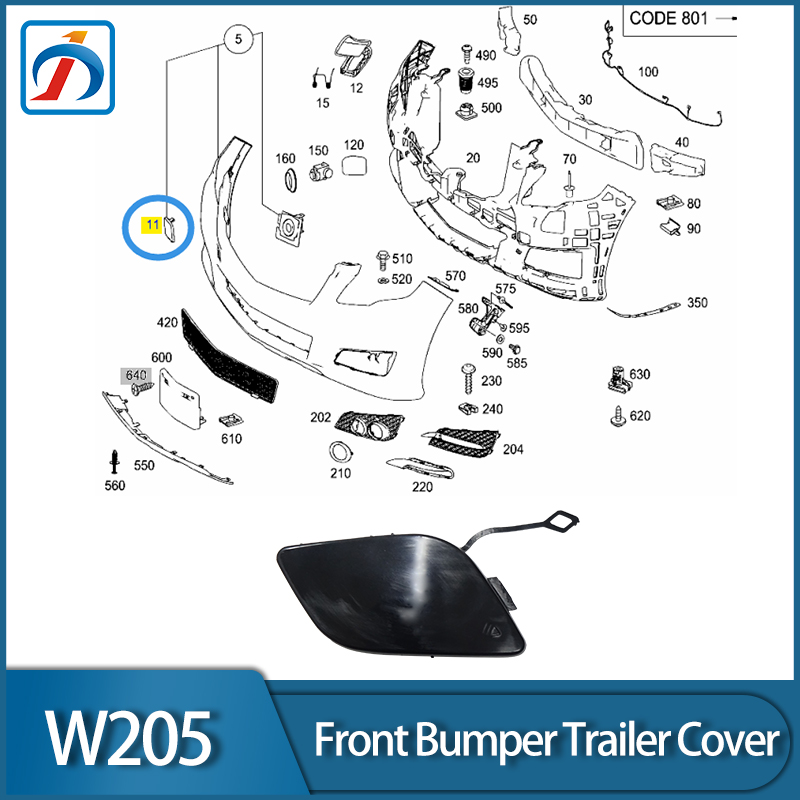 Car Parts W251 Front Bumper Trailer Cover Tow Hook Cover For R Class 2518852623
