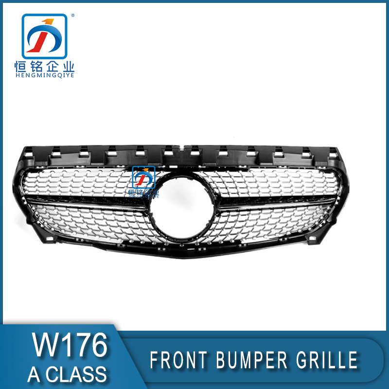 Black Fashion Diamond Grille Front Diamond Grill for A class W176