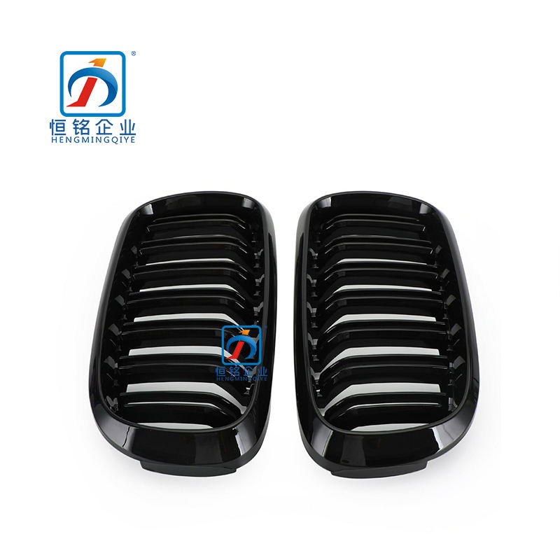 BRAND NEW AFTERMARKET BLACK X5 X6 F16 FRONT SHOW GRILL SET 51118056323