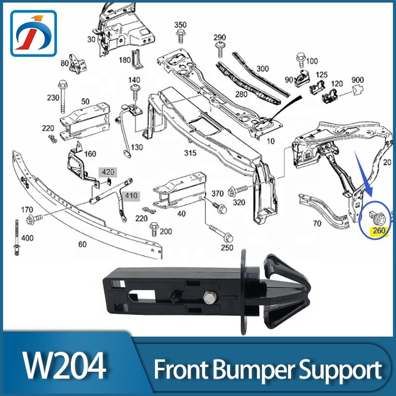 ABS Plastic Front Bumper Support Bracket for W204 GLK W205 W207 W212 W218 2188800430