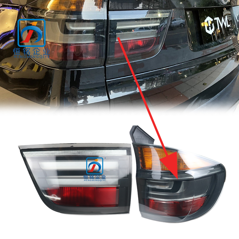 New Black Modified LED Rear Lamps Assembly Refit Tail lights for BMW X5 E70
