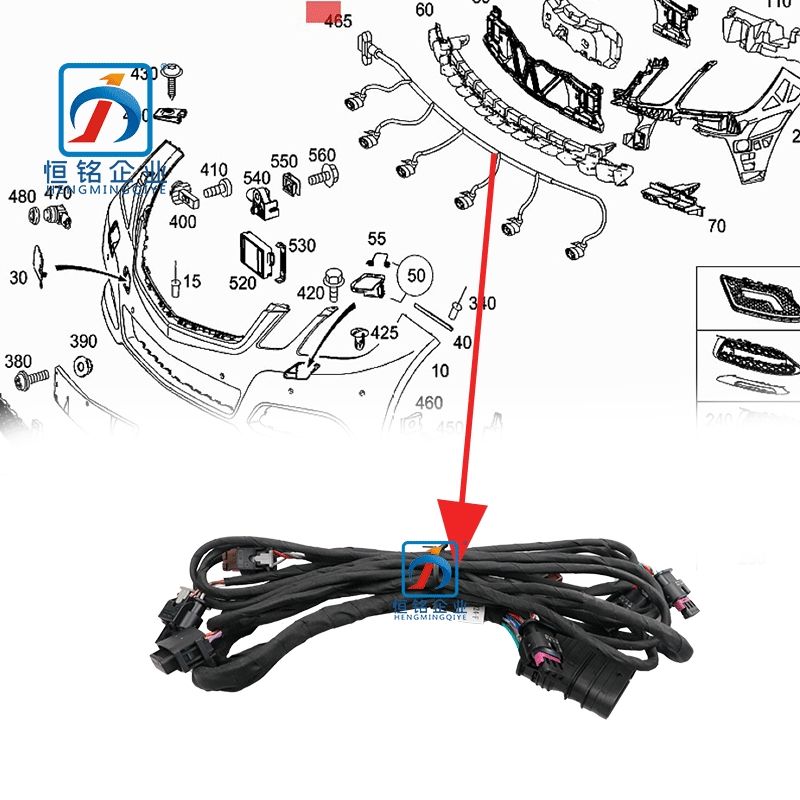 Genuine Parking Aid System Wiring Harness 2125404300 for Mercedes Benz W212 E Class